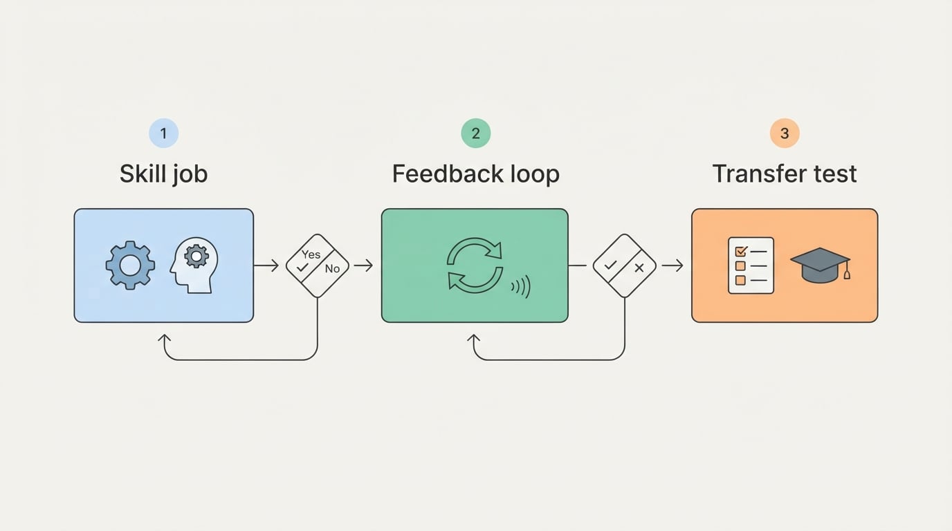 Workflow diagram for ai language learning tools.
